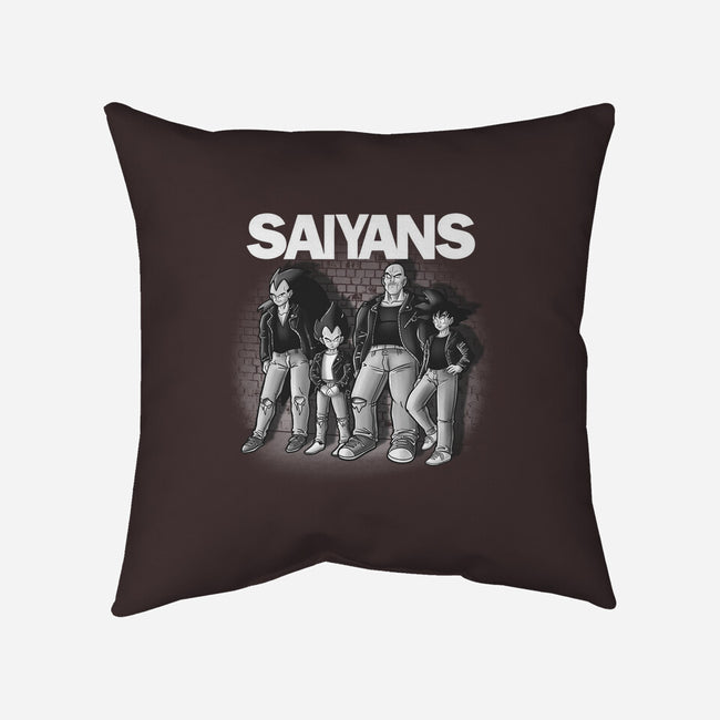 The Saiyans-none removable cover w insert throw pillow-trheewood