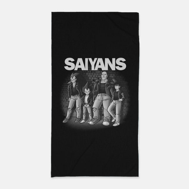 The Saiyans-none beach towel-trheewood