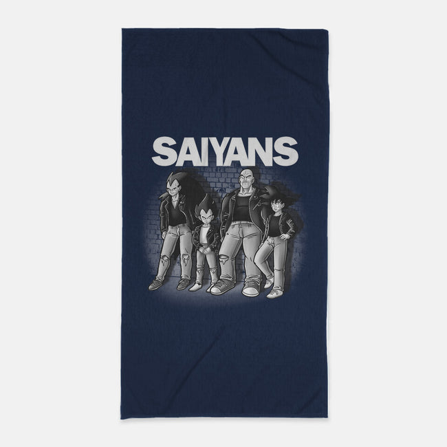 The Saiyans-none beach towel-trheewood