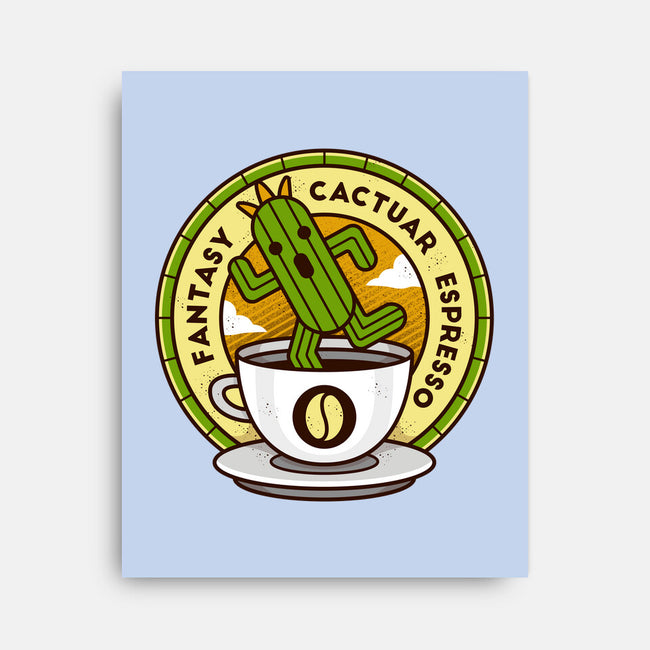 Cactuar Espresso Coffee-none stretched canvas-Logozaste