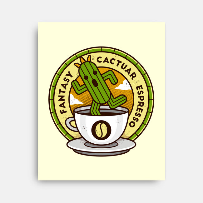 Cactuar Espresso Coffee-none stretched canvas-Logozaste