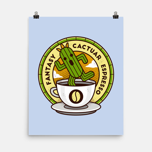 Cactuar Espresso Coffee-none matte poster-Logozaste