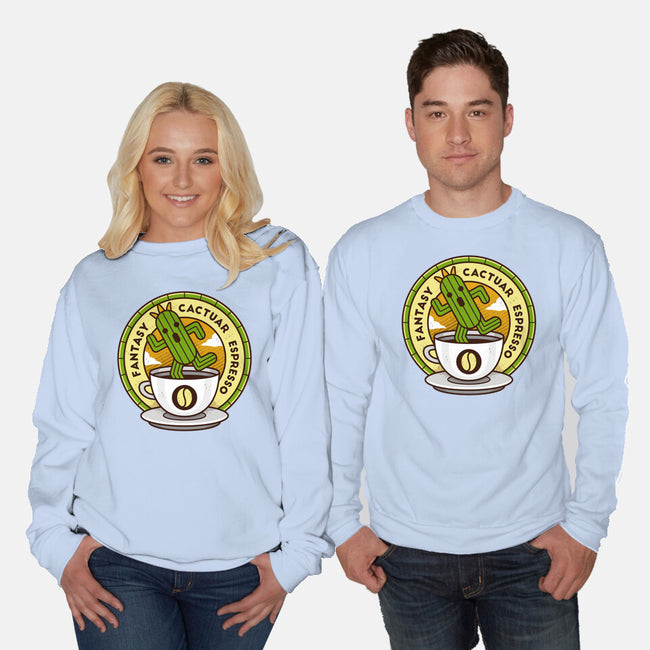 Cactuar Espresso Coffee-unisex crew neck sweatshirt-Logozaste