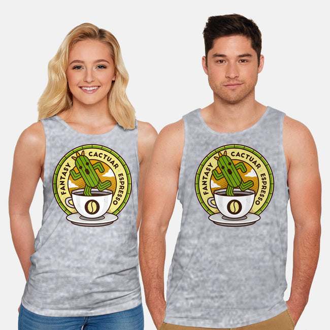 Cactuar Espresso Coffee-unisex basic tank-Logozaste