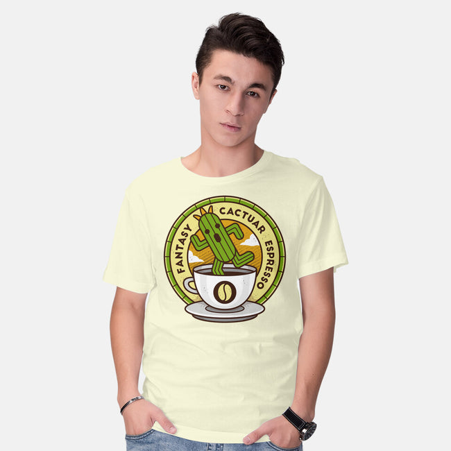 Cactuar Espresso Coffee-mens basic tee-Logozaste