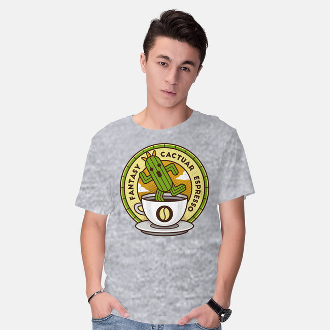 Cactuar Espresso Coffee-mens basic tee-Logozaste