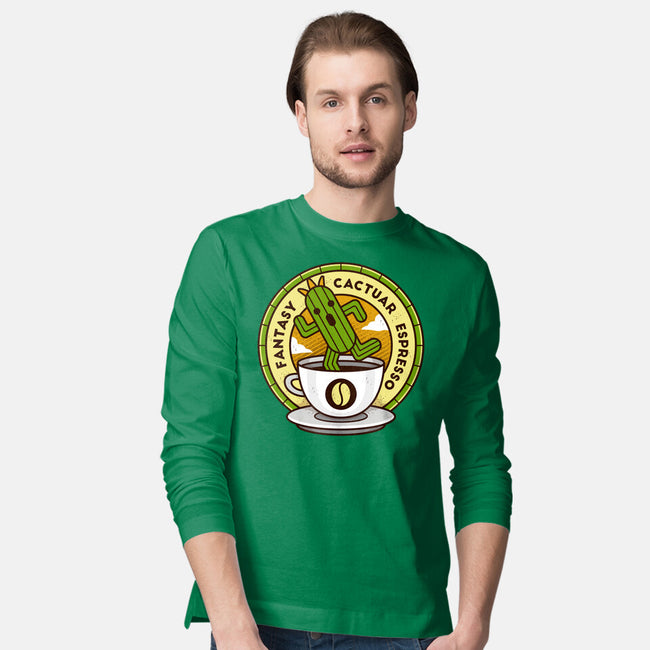 Cactuar Espresso Coffee-mens long sleeved tee-Logozaste