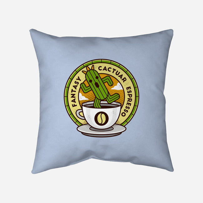 Cactuar Espresso Coffee-none removable cover w insert throw pillow-Logozaste