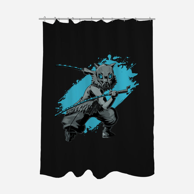 Dark Inosuke-none polyester shower curtain-xMorfina