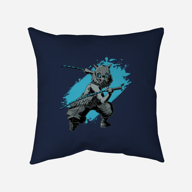 Dark Inosuke-none removable cover w insert throw pillow-xMorfina