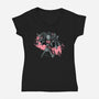 Dark Nezuko-womens v-neck tee-xMorfina