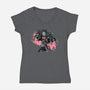 Dark Nezuko-womens v-neck tee-xMorfina