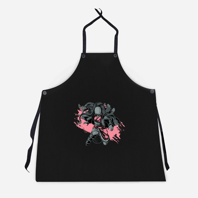 Dark Nezuko-unisex kitchen apron-xMorfina