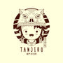 Masked Tanjiro-none removable cover throw pillow-Logozaste