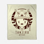 Masked Tanjiro-none fleece blanket-Logozaste