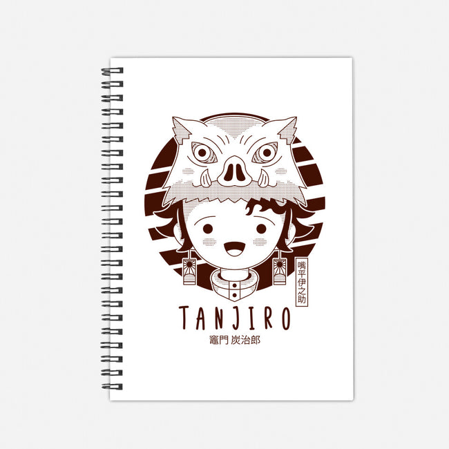 Masked Tanjiro-none dot grid notebook-Logozaste