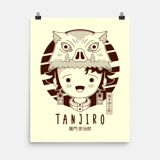 Masked Tanjiro-none matte poster-Logozaste