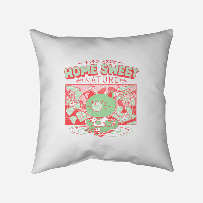 Home Sweet Nature-none removable cover throw pillow-ilustrata
