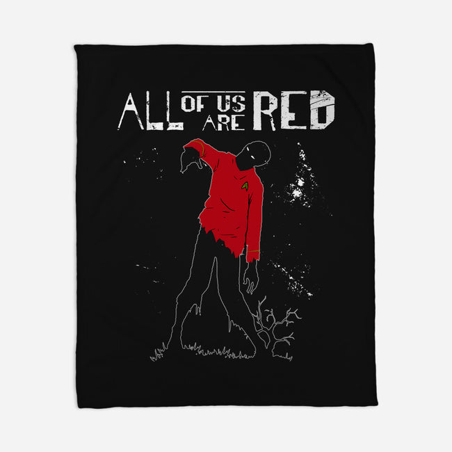 All Of Us Are Red-none fleece blanket-Boggs Nicolas