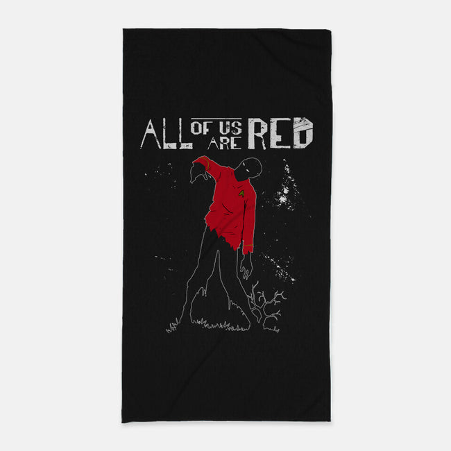 All Of Us Are Red-none beach towel-Boggs Nicolas
