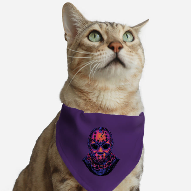 Glowing Camper-cat adjustable pet collar-glitchygorilla
