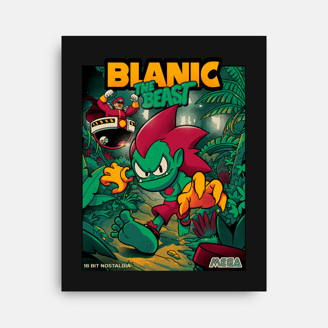 Blanic The Beast-none stretched canvas-Bruno Mota