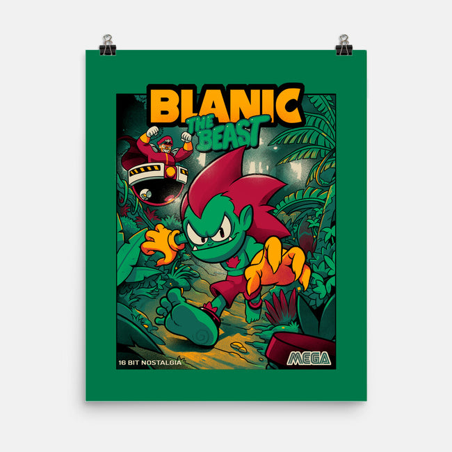 Blanic The Beast-none matte poster-Bruno Mota