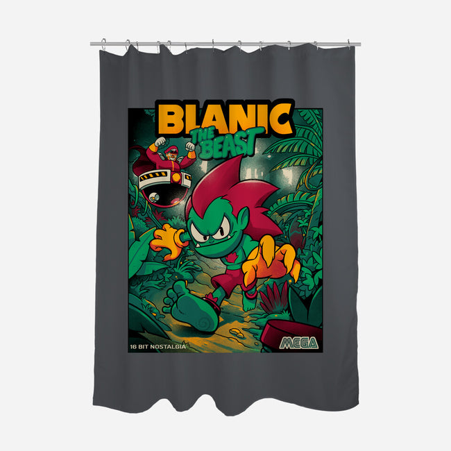 Blanic The Beast-none polyester shower curtain-Bruno Mota