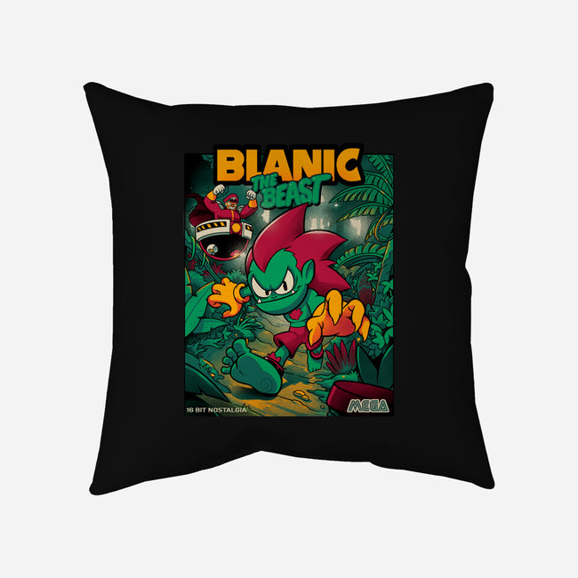 Blanic The Beast-none removable cover throw pillow-Bruno Mota