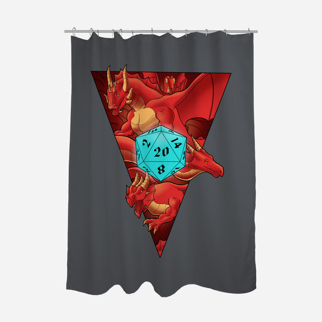 Dragon Dice-none polyester shower curtain-FunkVampire
