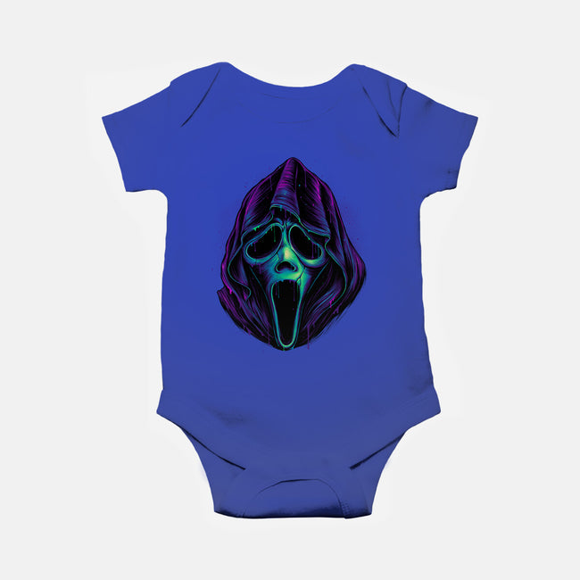 Glowing Ghost-baby basic onesie-glitchygorilla