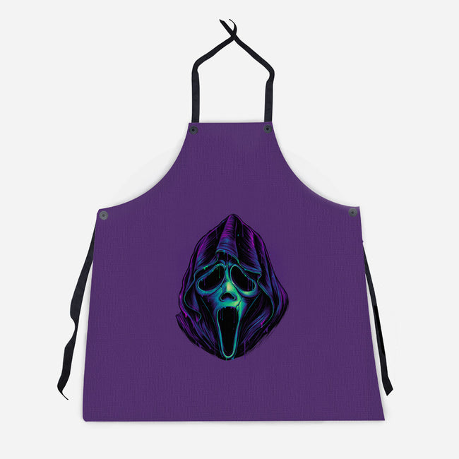 Glowing Ghost-unisex kitchen apron-glitchygorilla