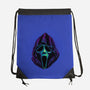 Glowing Ghost-none drawstring bag-glitchygorilla