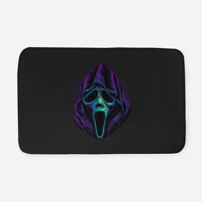 Glowing Ghost-none memory foam bath mat-glitchygorilla