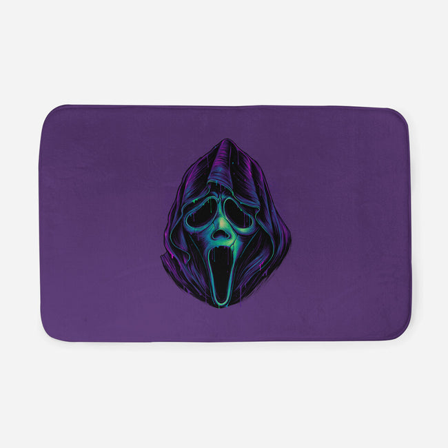 Glowing Ghost-none memory foam bath mat-glitchygorilla