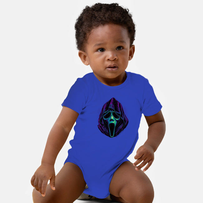 Glowing Ghost-baby basic onesie-glitchygorilla