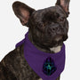 Glowing Ghost-dog bandana pet collar-glitchygorilla