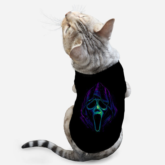 Glowing Ghost-cat basic pet tank-glitchygorilla