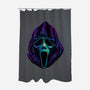 Glowing Ghost-none polyester shower curtain-glitchygorilla