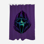 Glowing Ghost-none polyester shower curtain-glitchygorilla