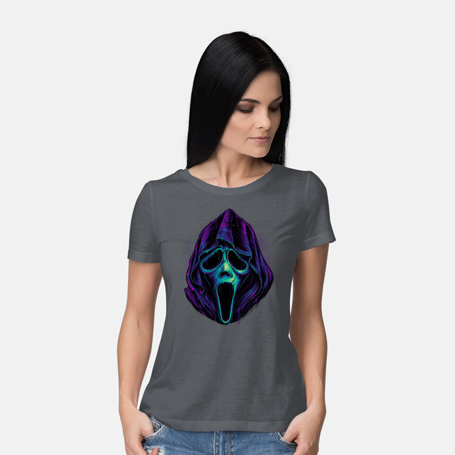 Glowing Ghost-womens basic tee-glitchygorilla