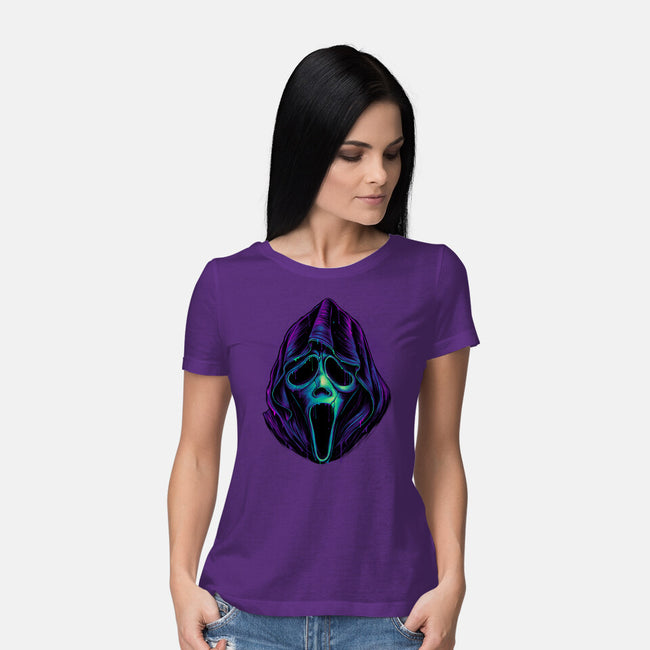 Glowing Ghost-womens basic tee-glitchygorilla