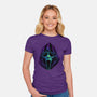 Glowing Ghost-womens fitted tee-glitchygorilla