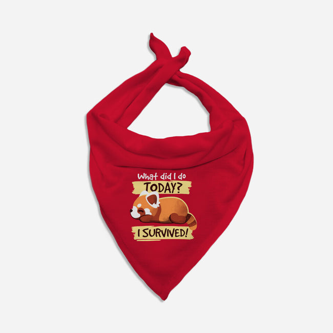 Survivor Red Panda-dog bandana pet collar-NemiMakeit