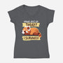 Survivor Red Panda-womens v-neck tee-NemiMakeit