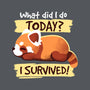 Survivor Red Panda-none adjustable tote-NemiMakeit