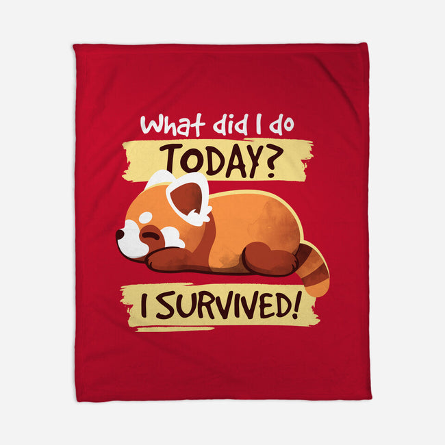 Survivor Red Panda-none fleece blanket-NemiMakeit
