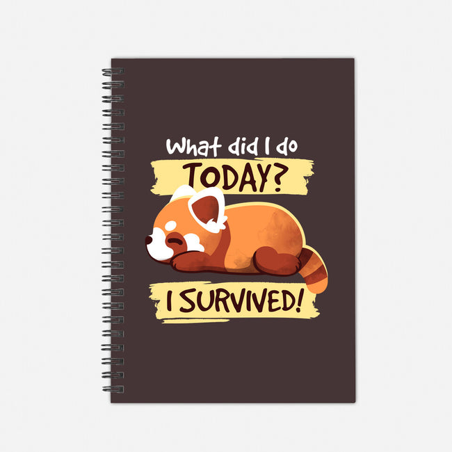 Survivor Red Panda-none dot grid notebook-NemiMakeit