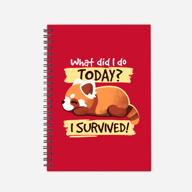 Survivor Red Panda-none dot grid notebook-NemiMakeit