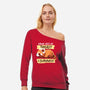 Survivor Red Panda-womens off shoulder sweatshirt-NemiMakeit